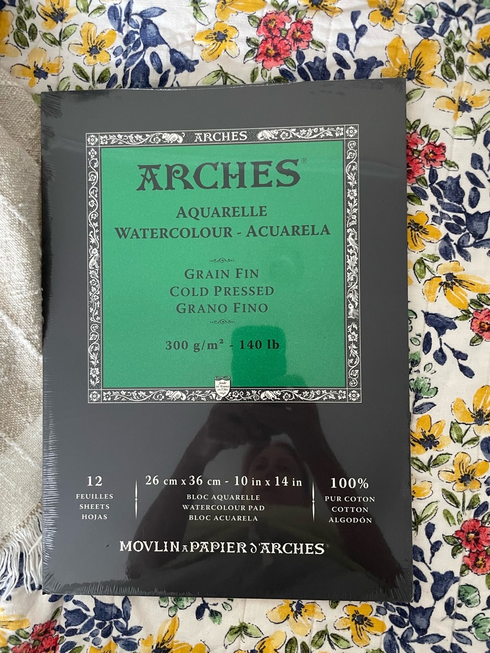 Arches Watercolor Pad 140lb Cold Press 10x14 NEW Sealed